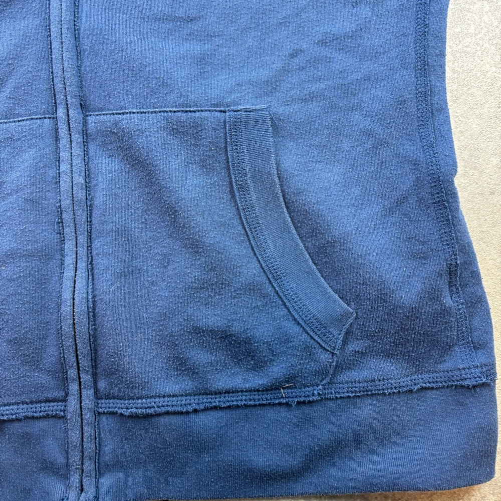 Y2k blue aeropostle aero eighty seven spellout zip up hoodie - Picture 3 of 5